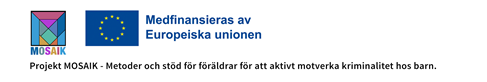 MOSAIK logotyp tillsammans med EU-loggan