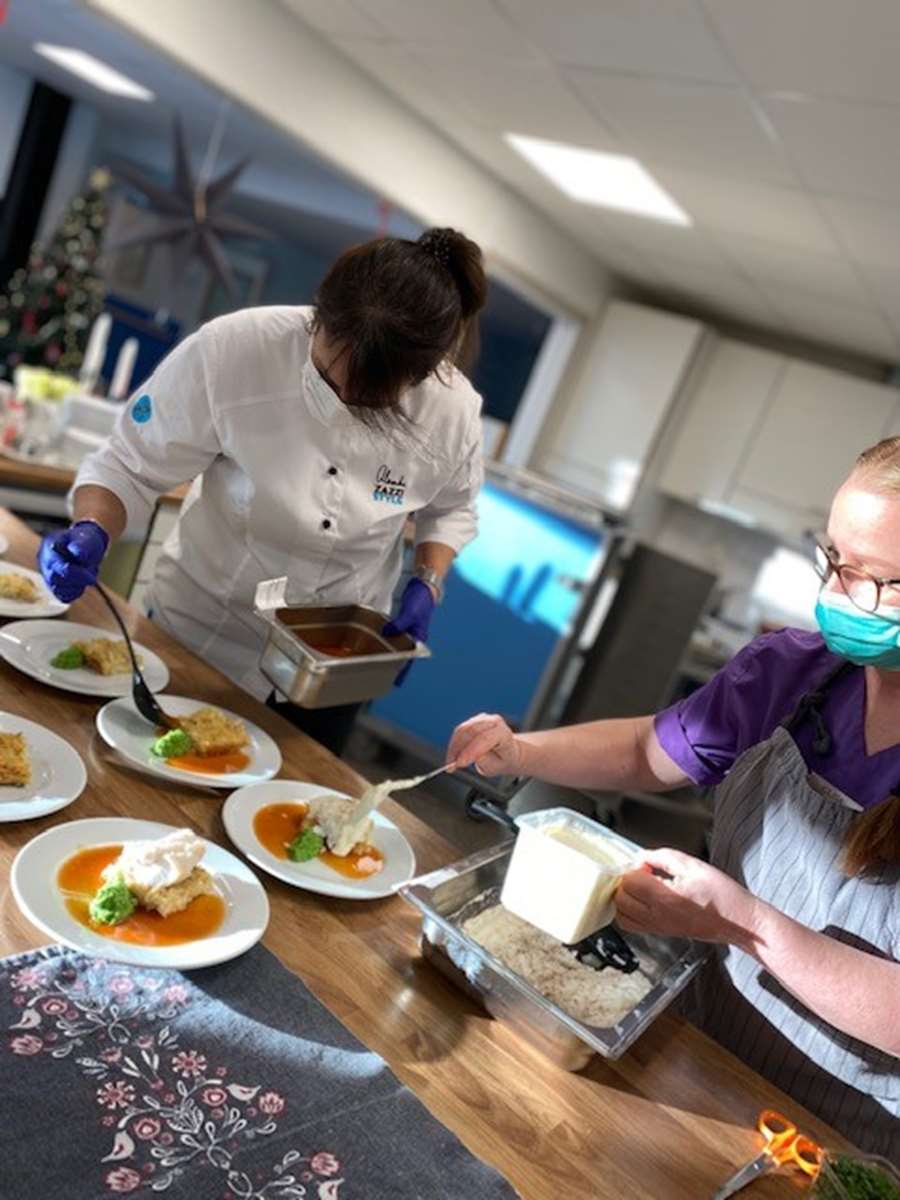 Uppläggning av mat