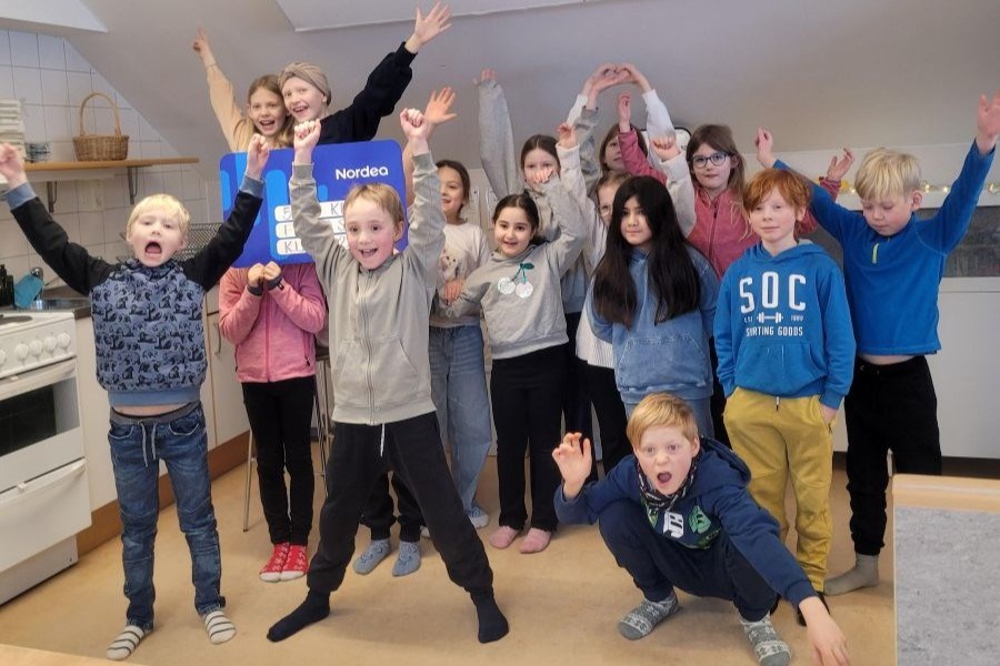 Klass 2A Funbo, en av de vinnande klasserna