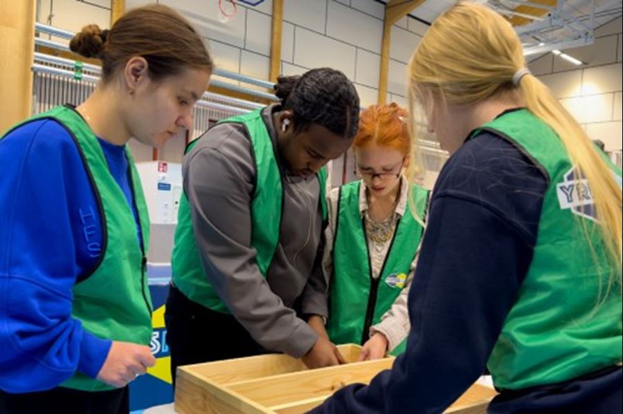 Mariia Makarusha, Mohammed Mohamud, Skilla Bostr&ouml;m och Elin Lundin, 8b, Nannaskolan.