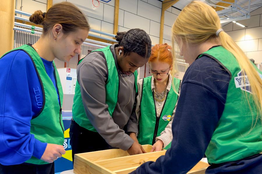 Mariia Makarusha, Mohammed Mohamud, Skilla Boström och Elin Lundin, 8B, Nannaskolan.