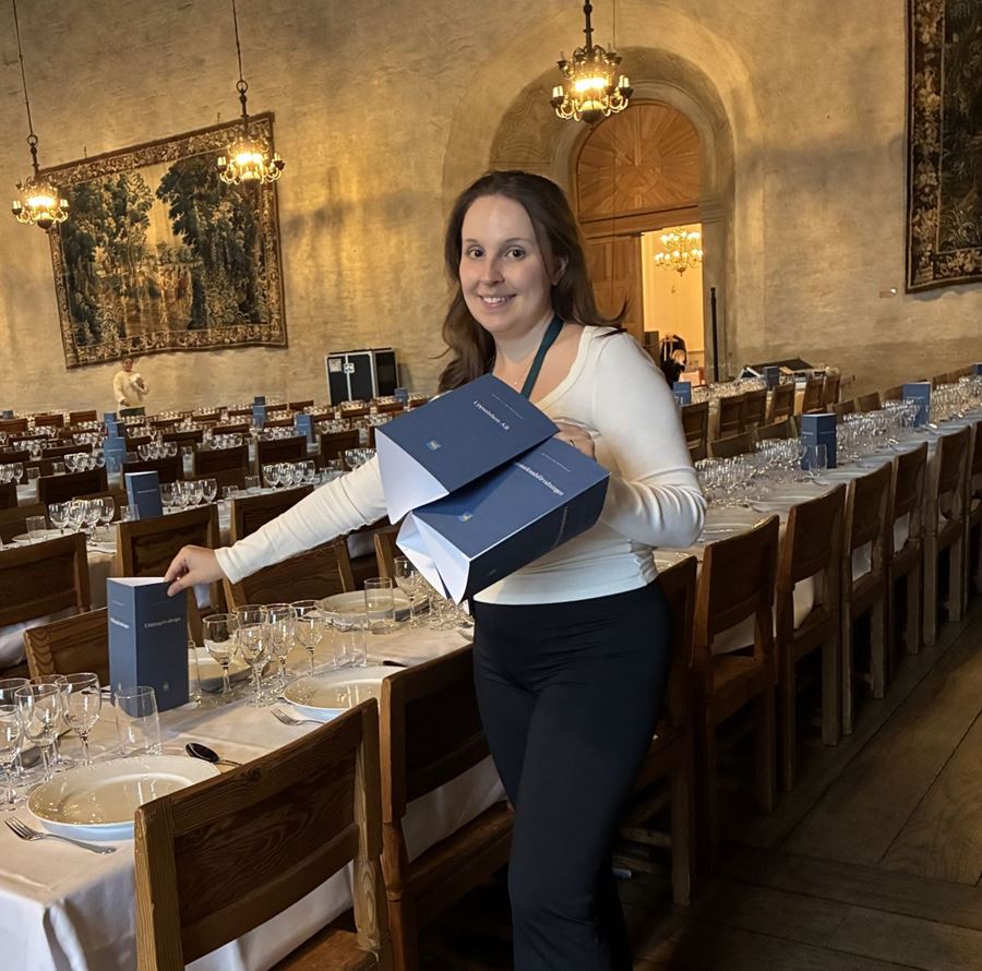 Dukning av borden på Uppsala slott