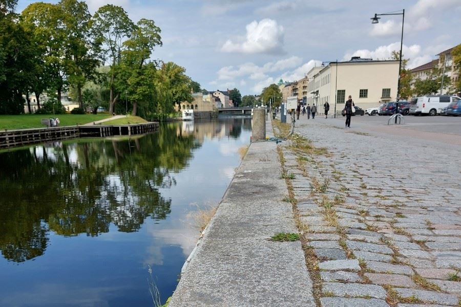 Uppsalas hamn i Fyrisån