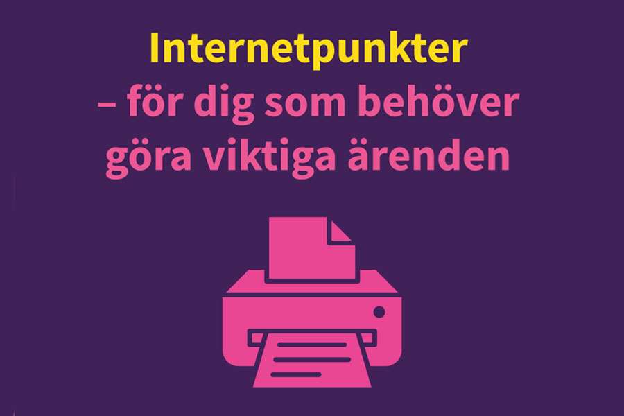 Internetpunkter för viktiga ärenden.