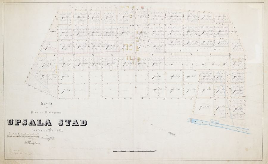 Stadsplan 1857