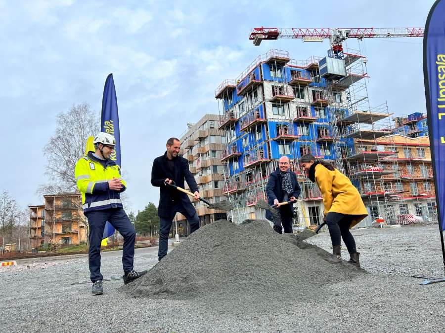 Spadtag för multihuset