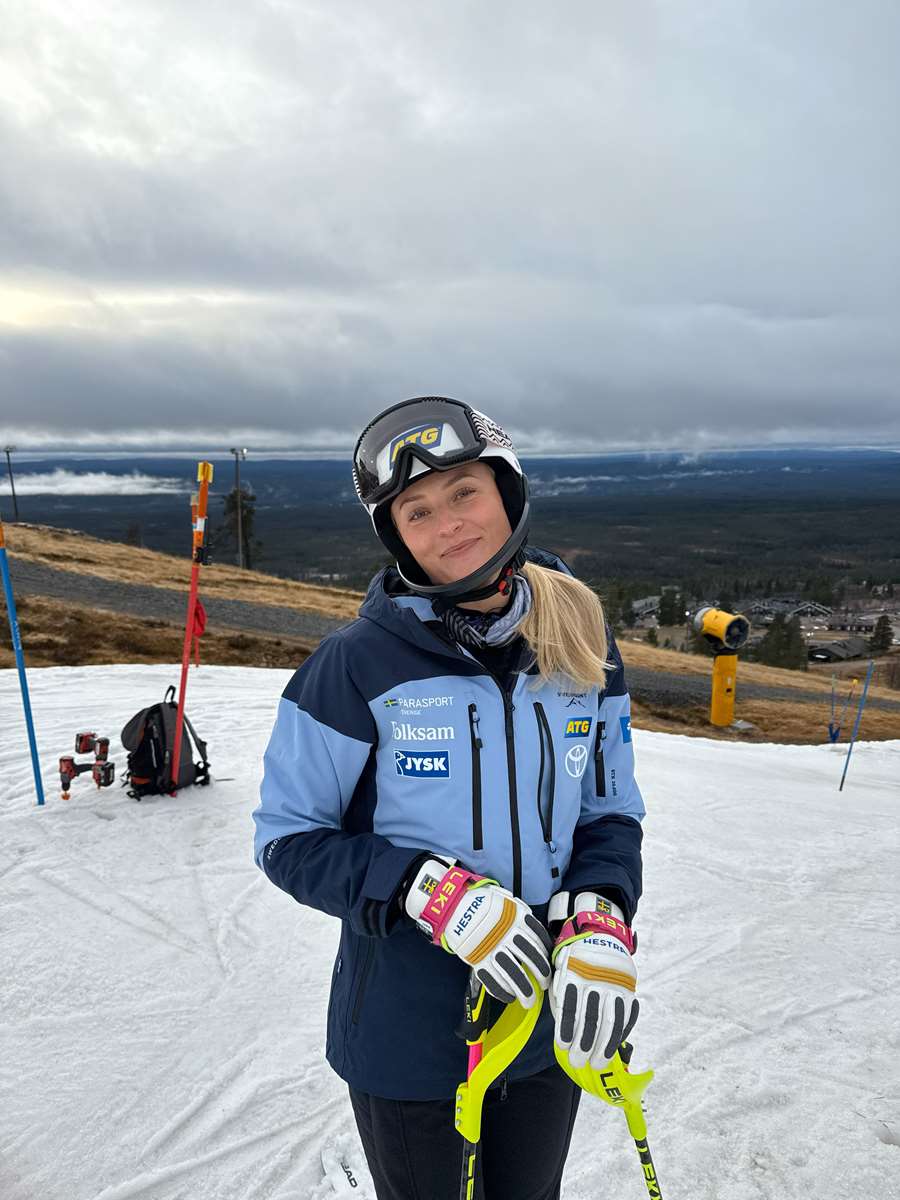 Ebba Årsjö, alpin parasportare. Foto: Privat.