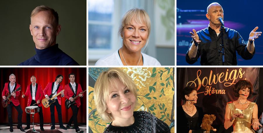 Tobias Karlsson, Sofia Åhman, Jacke Sjödin, The Boppers, Pia Johansson, Nostalgishow om Lill-Babs.