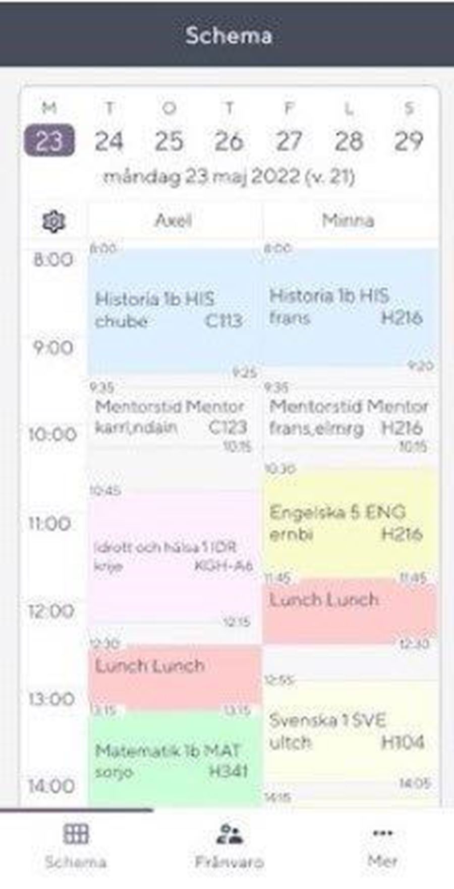 Skola24-app för Vårdnadshavare - Uppsala kommun