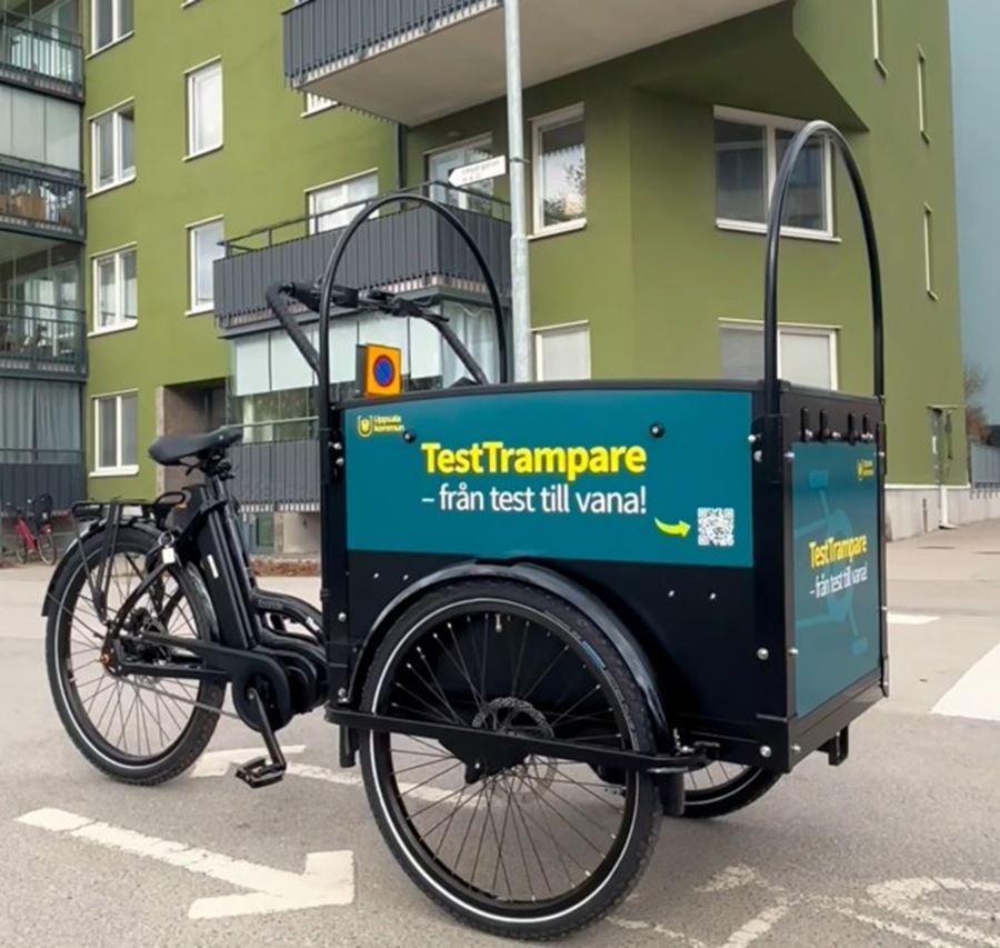 Bild på en lådcykel