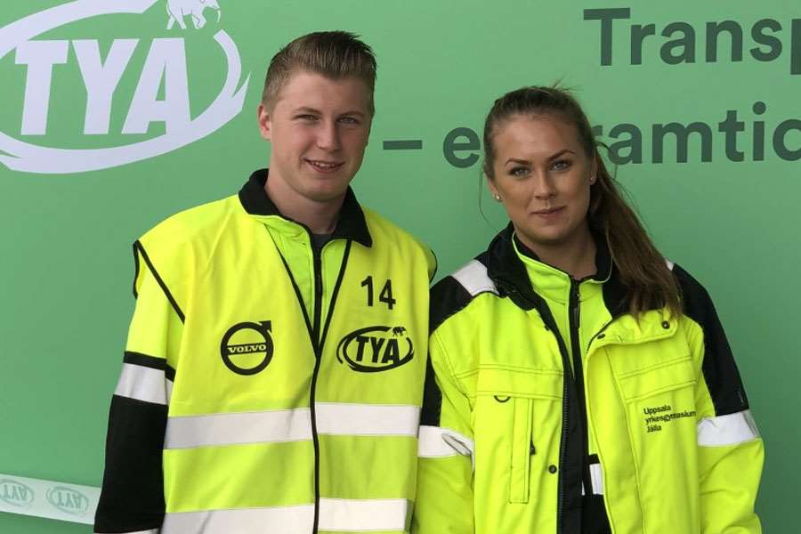 Bild på förra året tävlade Sara Gauffin och Jonas Jansson i Yrkes-SM för Uppsala yrkesgymnasium Jälla.
