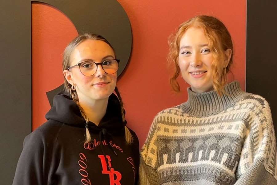 Astrid Gunnarsson och Maja Sandström, Rosendalsgymnasiet