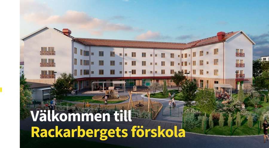 Animerad bild på en förskola.