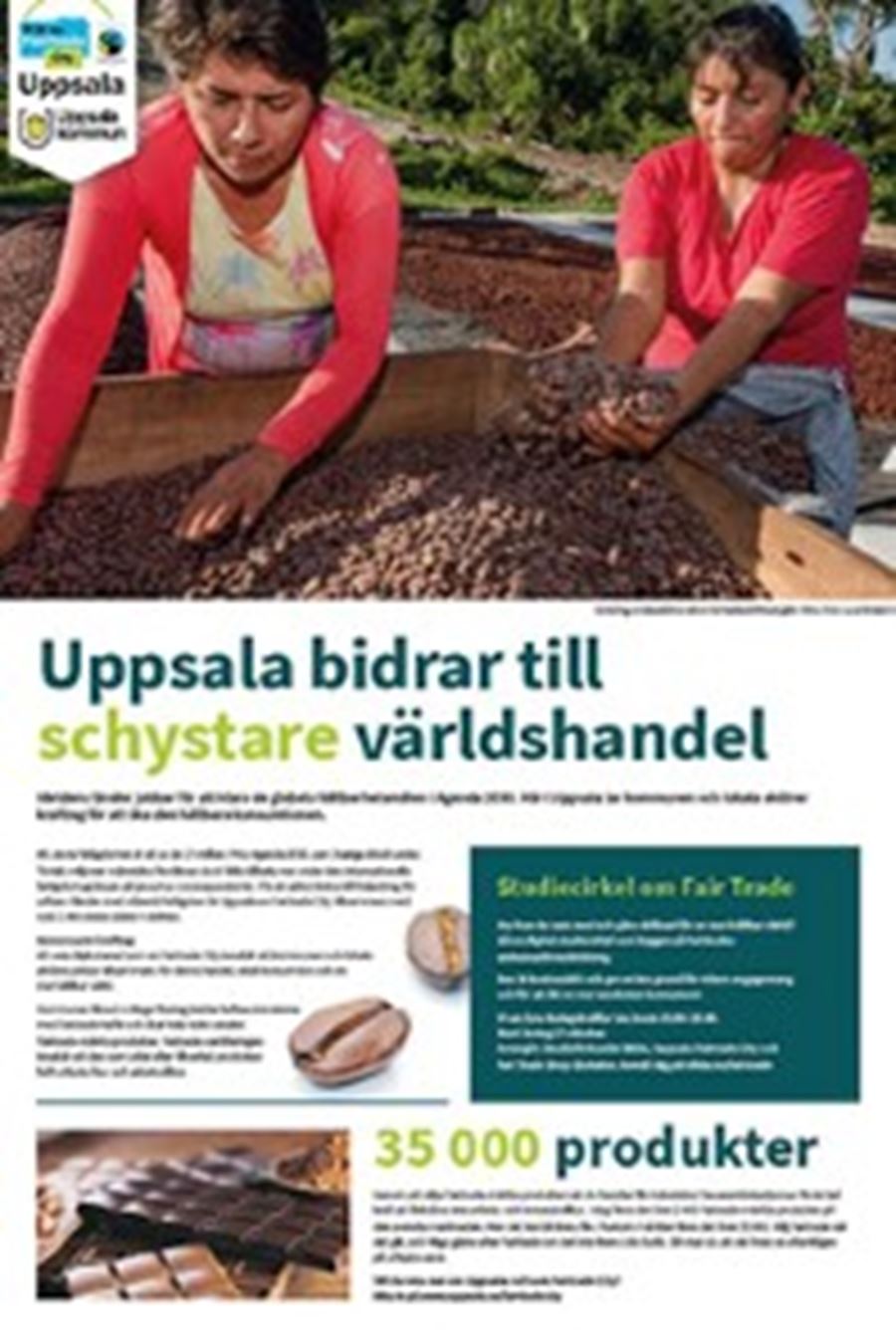 Artikel om Fairtrade i UNT 2020.