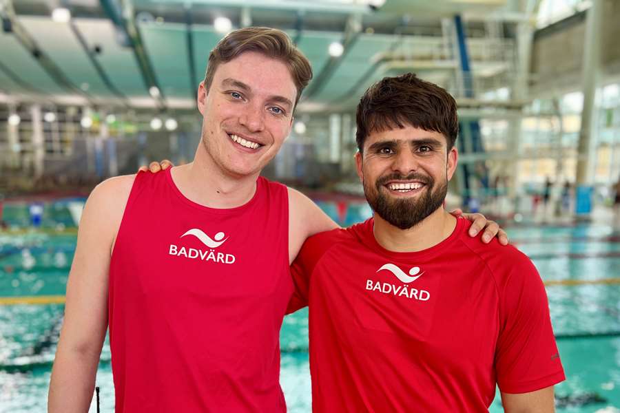 Joel Larsson och Mirwais Zamani. Foto Maria Sandberg