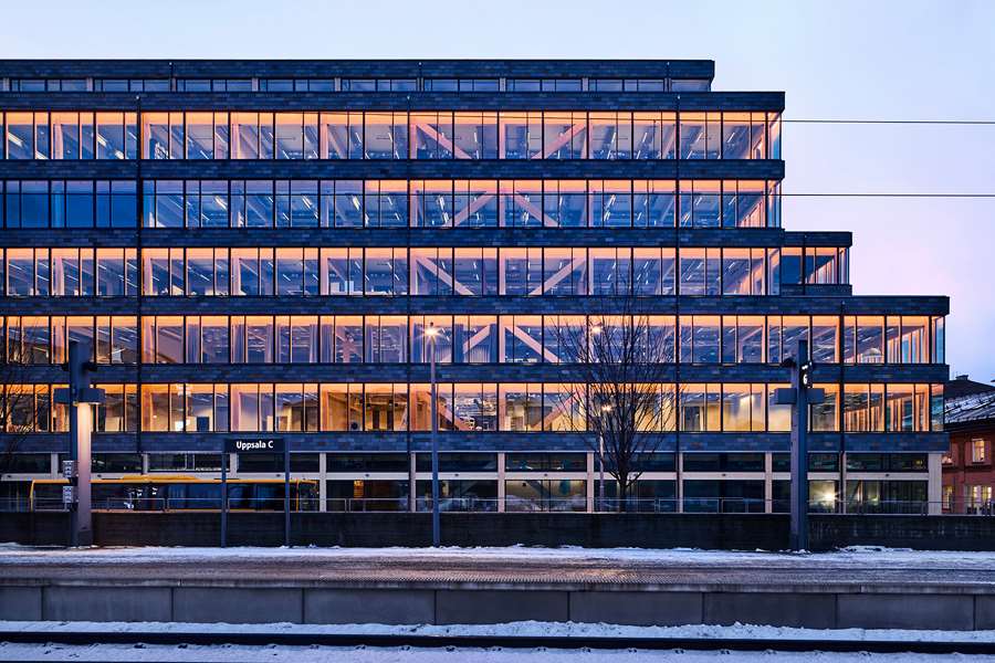 Magasin X som tilldelats Uppsala kommuns arkitekturpris 2022.