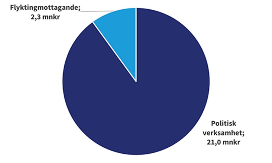Cirkeldiagram Överförmyndarnämnden 2024