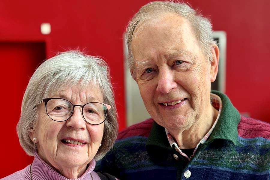 Anders Nordqvist och Margareta Eriksson var två av besökarna på mässan.