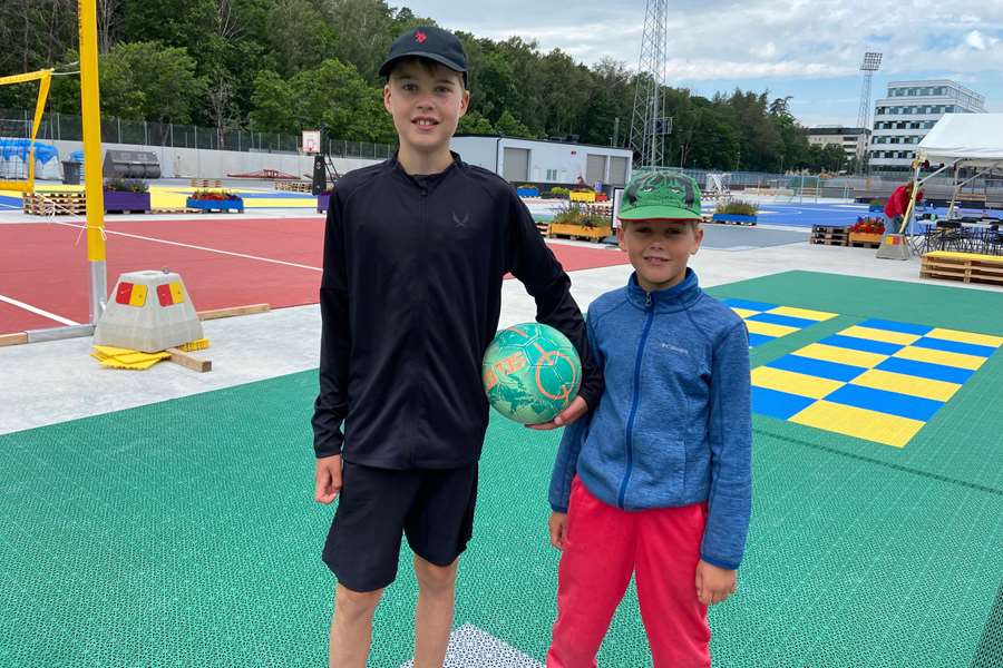 Harry och Björn på Uppsala Summer Zone.