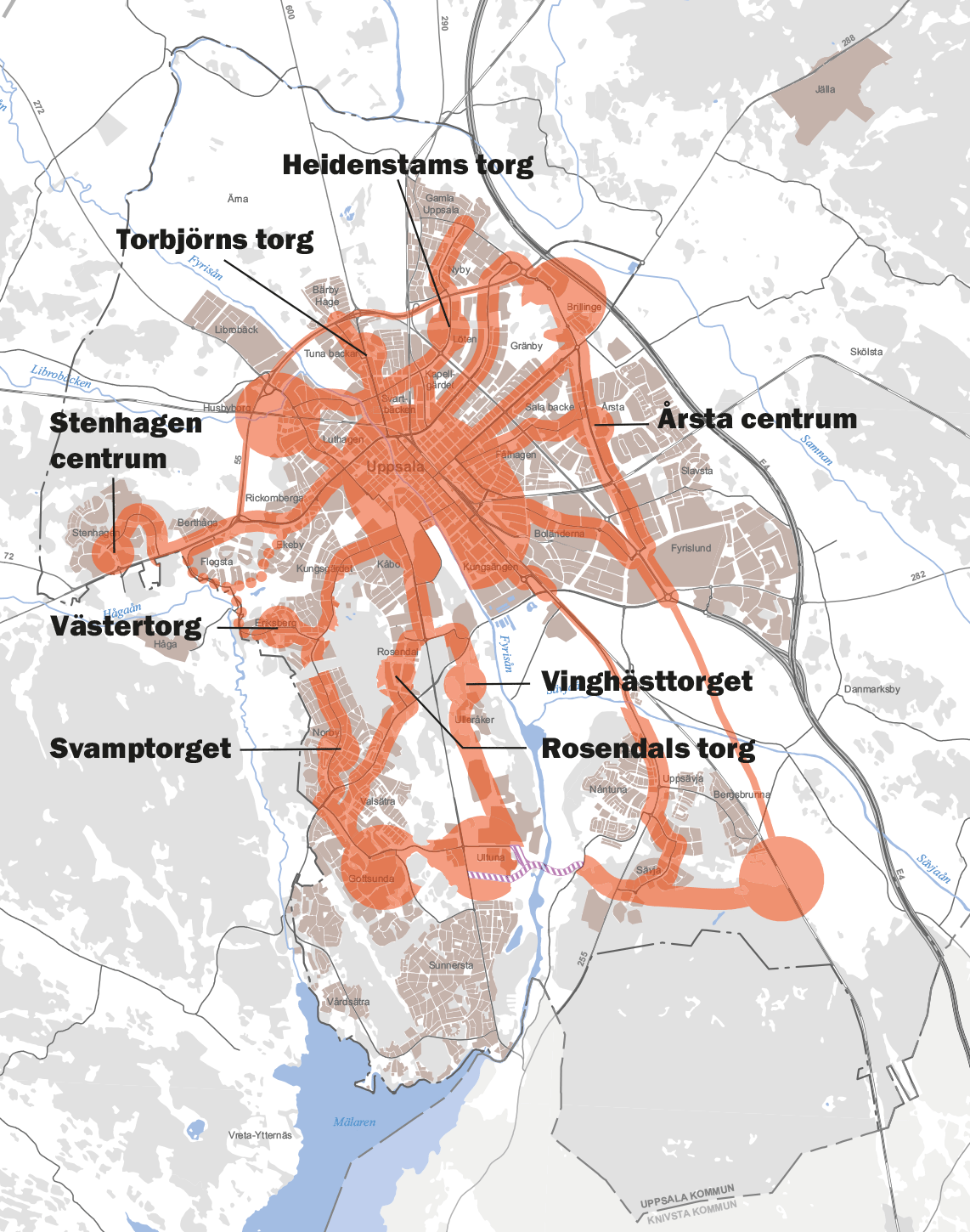 Karta Uppsala Stadsdelar – Karta 2020