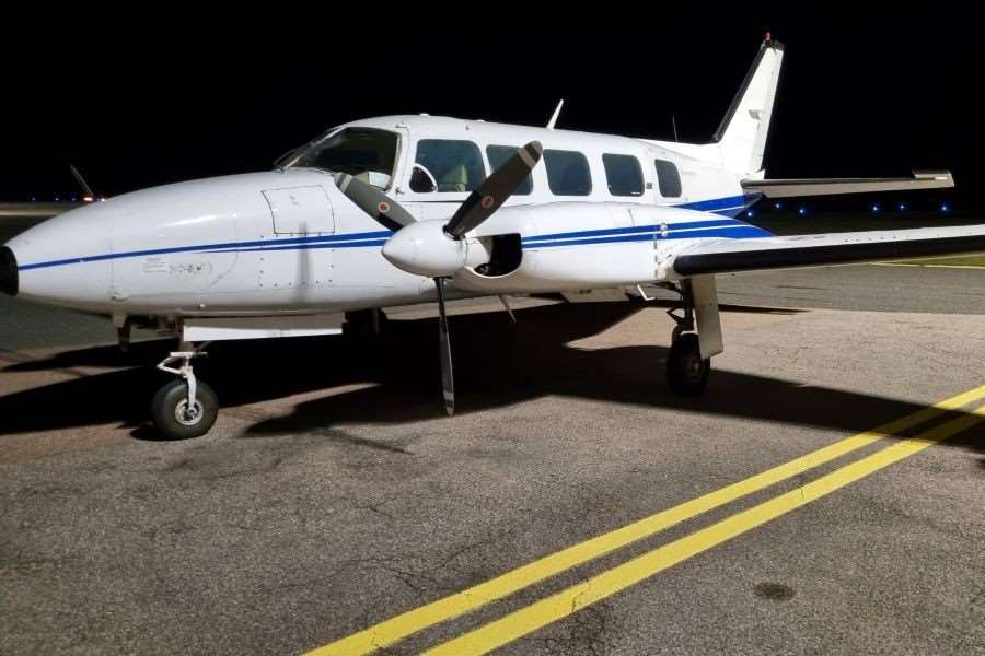 Bild på propellerplan