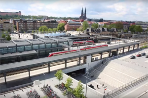 Bild över Uppsala station