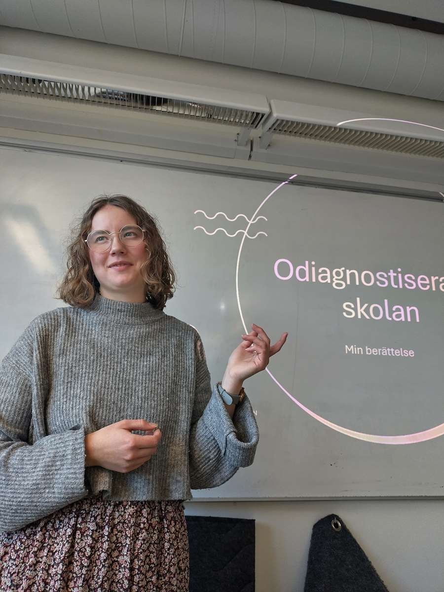 Irja Nilsson Nyberg, en av Hjärnkolls ungdomsambassadörer.