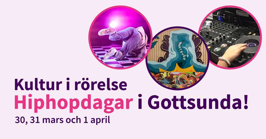 Färgglad bild om evenemanget Kultur i rörelse-hiphopdagarna i Gottsunda