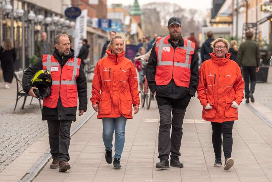 nattvandrare på stan