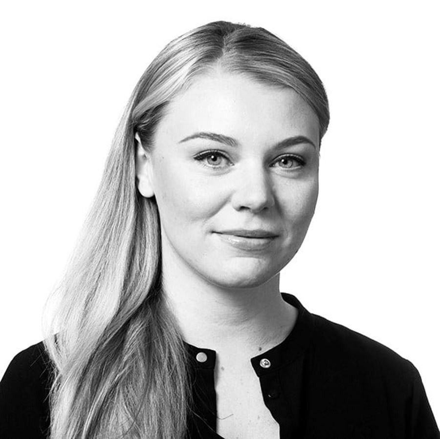 Porträtt av Elin Eriksson. Fotografi.
