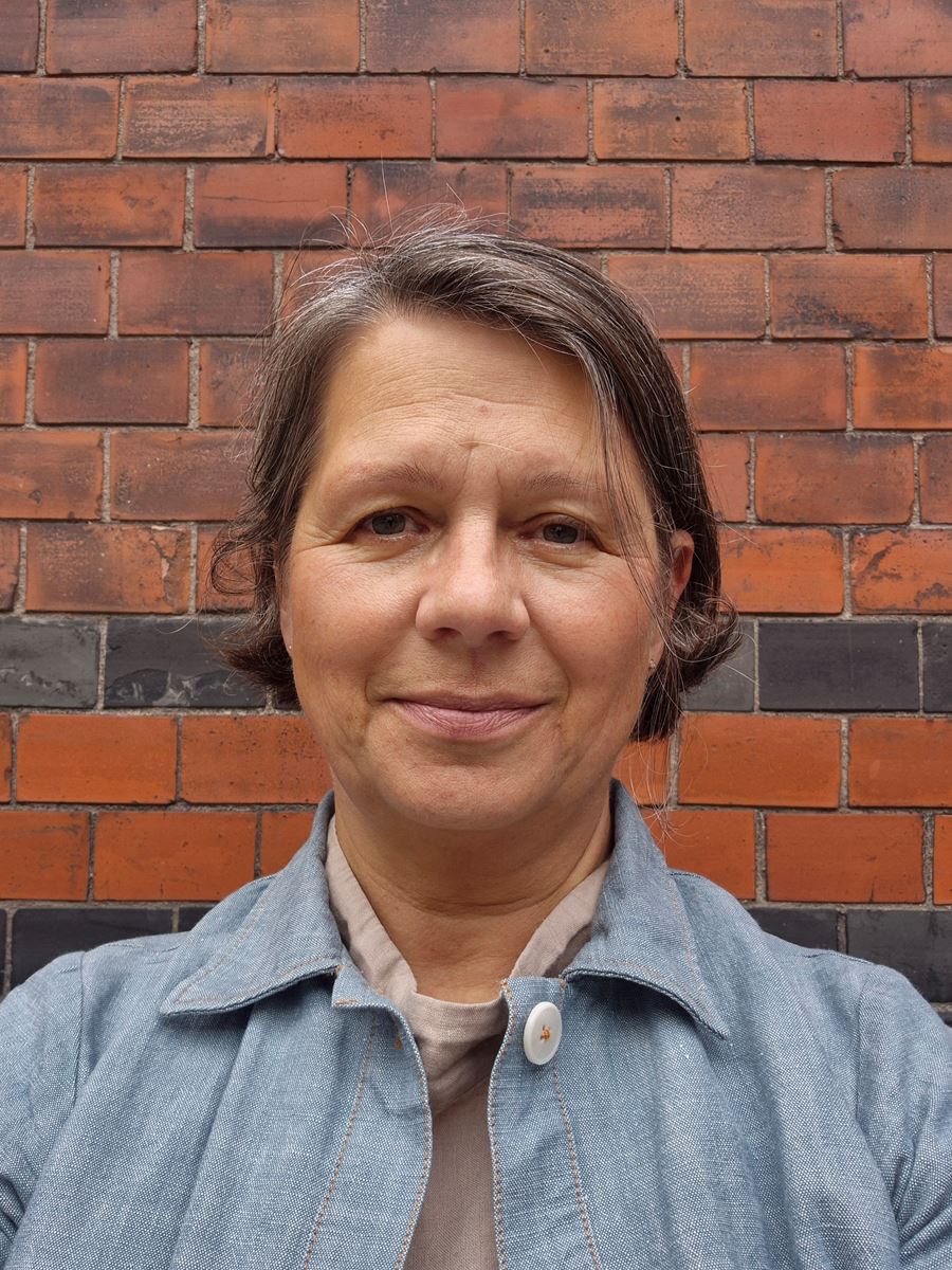 Porträtt av Vicki Wenander. Fotografi.