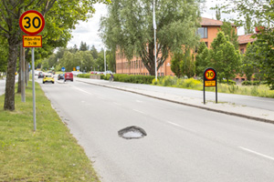 Hål i gatan