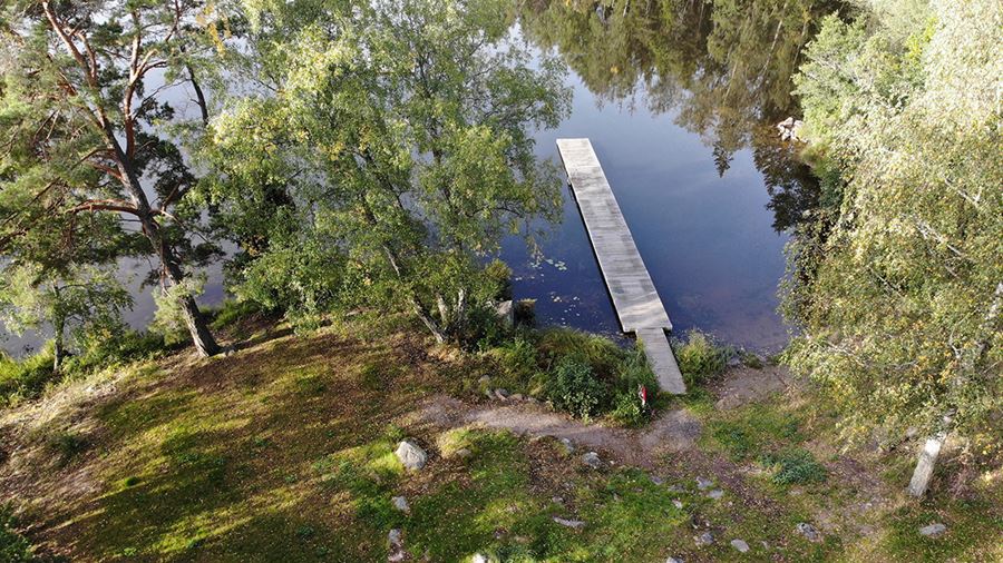 Fjällnora naturistbad drönarbild