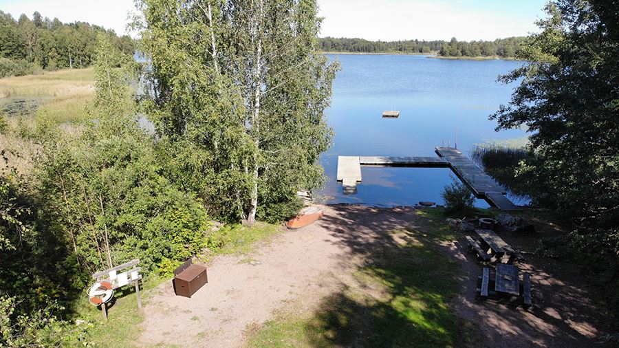 Måviksbadet drönarbild