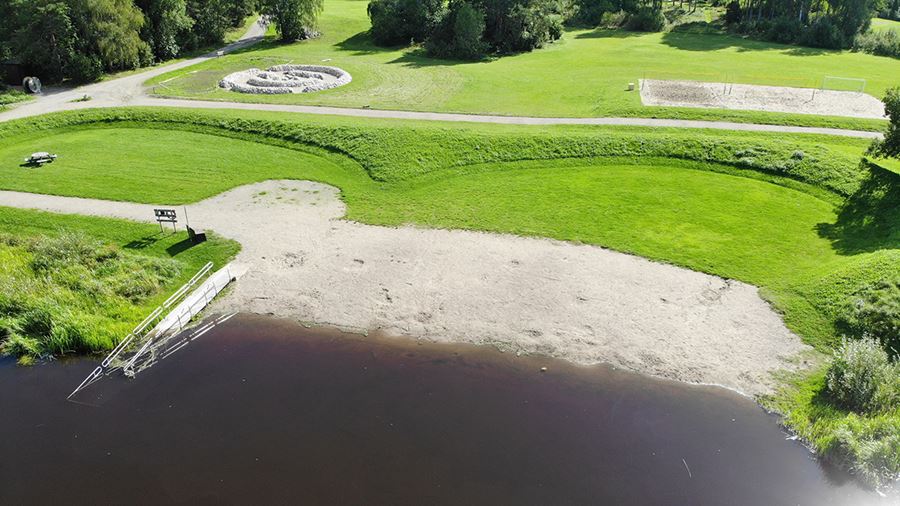 Storvretabadet drönarbild