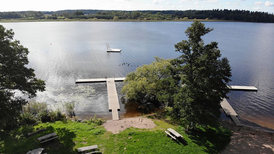 Wikbadet drönarbild