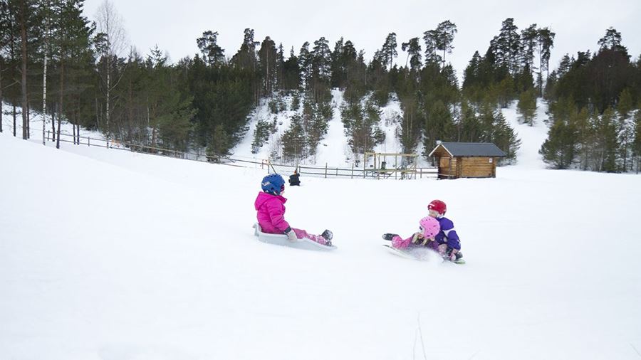Björklinge friluftsområde vintertid