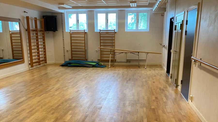 Danssalen i Fyrisskolans idrottshall.