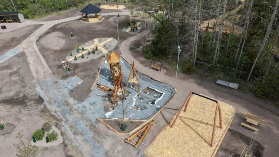 Vy över naturleken