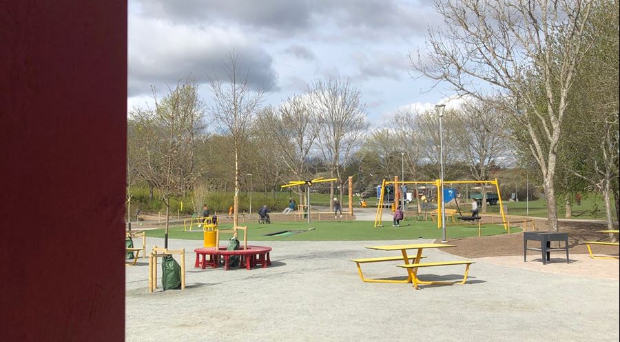 Del av Valsätraparken, lekplats