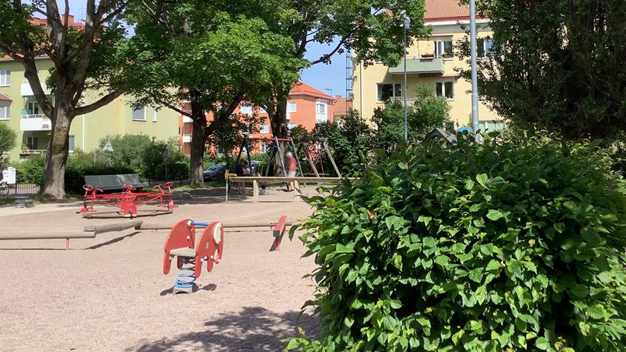 Lekplatsen i S:t Göransparken.