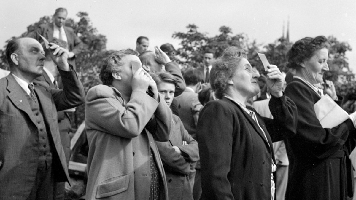 Solförmörkelse i Uppsala 1945