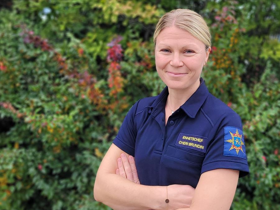 Cheri Brundin står utomhus