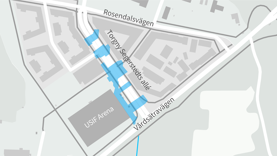 Arbetsområdet i Rosendal